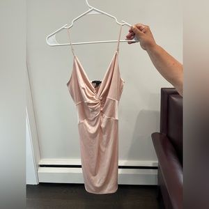 FOREVER 21 BLUSH PINK SLIP DRESS SIZE LARGE